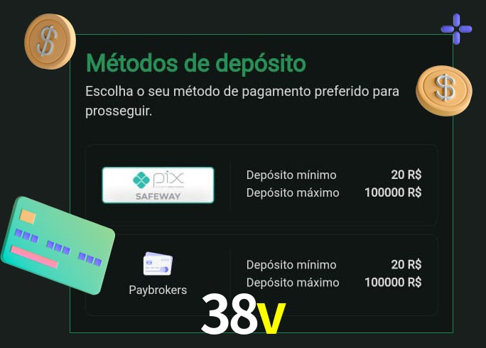 O cassino 38v oferece uma grande variedade de métodos de pagamento